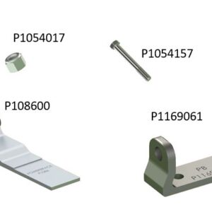 Aluminum hinge assembly with no hole hinge, hinge butt, nut & bolt