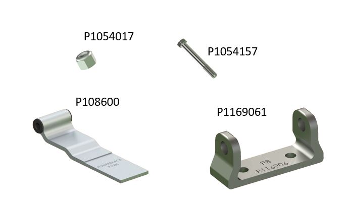 Aluminum hinge assembly with no hole hinge, hinge butt, nut & bolt