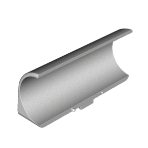 plastic half bushing for guide plate